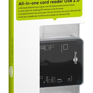 GOOBAY card reader 95674 για micro SD/SD/M2/CF/XD/MS, 480 Mbps, μαύρο 2 480 Mbps