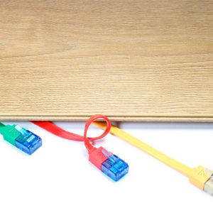 GOOBAY καλώδιο δικτύου 96391, CAT 6A U/UTP, flat, 500MHz, copper, 20m, λευκό 3 flat