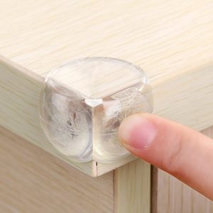 Προστατευτικά γωνίας επίπλων AG441 με αυτοκόλλητο, 30x30x30mm, διάφανα, 4τμχ 3 διάφανα