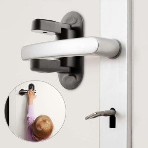 Ασφάλεια πορτών & ντουλαπιών AG442E, 5x12cm, μαύρη 2 μαύρη