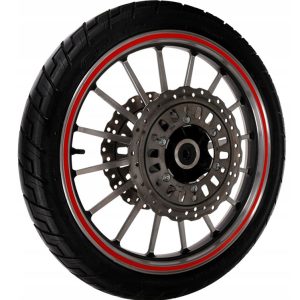 Ανακλαστικά αυτοκόλλητα ζαντών αυτοκινήτου AG555B, κόκκινο, 16τμχ 3 16τμχ