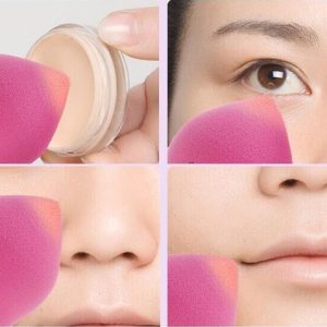 Σφουγγαράκια μακιγιάζ AG597 με θήκη, 40x60mm, διάφορα σχήματα, 4τμχ 2 40x60mm