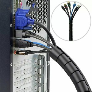 Δεματικό καλωδίων AG873, πλαστικό, Φ20mm, 2m, μαύρο 2 πλαστικό