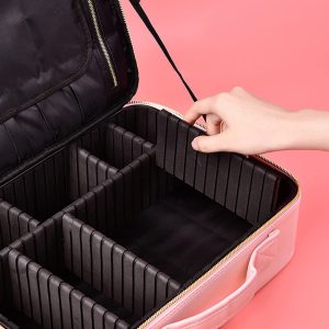 Τσάντα καλλυντικών AG905A, 25.5x22.5x9.3cm, ροζ 3 ροζ