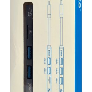 ORICO USB hub AH-12F με card reader, 3 θυρών, 5Gbps, USB-C σύνδεση, γκρι 3 5Gbps