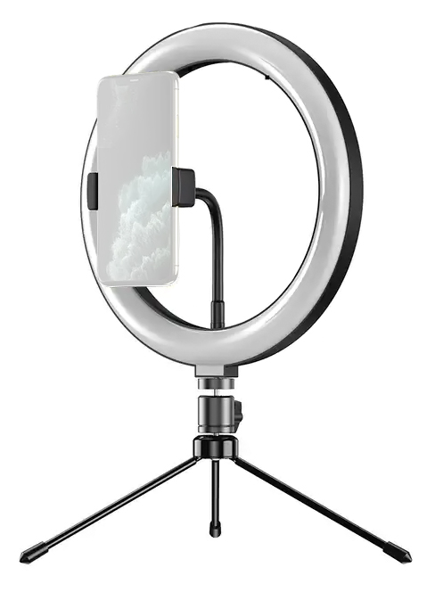 APEXEL φωτιστικό δαχτυλίδι LED APL-FL10JJ13Y με μίνι τρίποδα APEXEL φωτιστικό δαχτυλίδι LED APL-FL10JJ13Y με μίνι τρίποδα