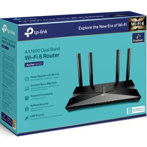 TP-LINK router Archer AX20, Wi-Fi 6, 1800Mbps AC1800, Ver. 1.0 4 Ver. 1.0