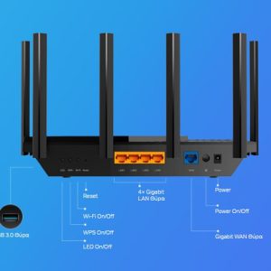 TP-LINK Router Archer AX73, WiFi 6, 5400Mbps AX5400, Dual Band, Ver. 1.0 3 5400Mbps AX5400