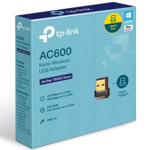 TP-LINK ασύρματος USB αντάπτορας δικτύου Archer T600U Nano, 600Mbps, V.1 3 V.1