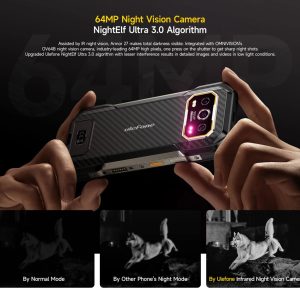 ULEFONE smartphone Armor 27, 6.78", 12/256GB, 10600mAh, IP68/IP69K, μαύρο 4 10600mAh