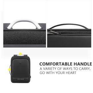 ARCTIC HUNTER τσάντα πλάτης B00227L με θήκη laptop 17", 41L, USB, μαύρη 3 USB