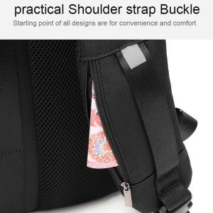 ARCTIC HUNTER τσάντα πλάτης B00345 με θήκη laptop 15.6", USB, 19-32L, μαύρη 3 B00345 BK 1