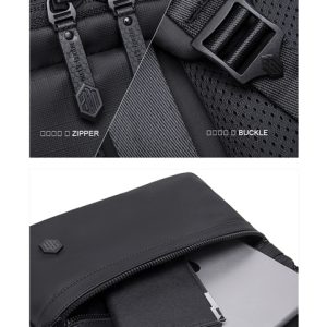ARCTIC HUNTER τσάντα πλάτης B00536 με θήκη laptop 15.6", 21L, μαύρη 3 μαύρη