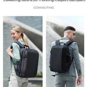 ARCTIC HUNTER τσάντα πλάτης B00540 με θήκη laptop 15.6", 18L, μαύρη 3 μαύρη