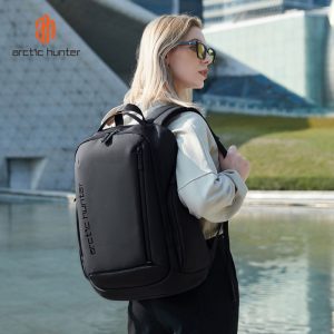 ARCTIC HUNTER τσάντα πλάτης B00554 με θήκη laptop 15.6", 20L, USB, γκρι 4 γκρι