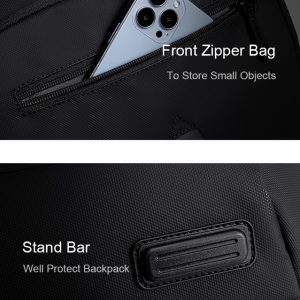 ARCTIC HUNTER τσάντα πλάτης B00558 με θήκη laptop 15.6", 24L, USB, μαύρη 3 USB