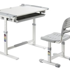 BRATECK σετ παιδικό γραφείο και καρέκλα B301, ρυθμιζόμενο, γκρι 1 BRATECK σετ παιδικό γραφείο και καρέκλα B301