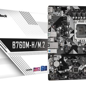 ASROCK μητρική B760M-H/M.2, 2x DDR5, s1700, USB 3.2, mATX 4 USB 3.2