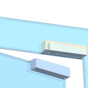 YLI ELECTRONIC βάση ηλεκτρικής κλειδαριάς BBK-700 για γυάλινη πόρτα 2 BBK 700 1