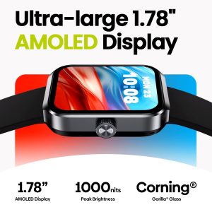 ZEBLAZE smartwatch Beyond 3 Plus, heart rate, 1.78" AMOLED, GPS, 3 ATM, μαύρο 2 heart rate