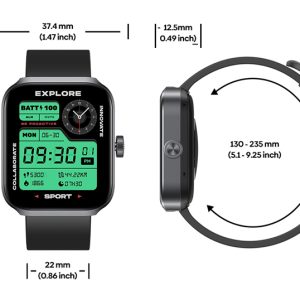 ZEBLAZE smartwatch Beyond 3 Plus, heart rate, 1.78" AMOLED, GPS, 3 ATM, μαύρο 3 1.78" AMOLED