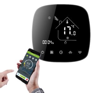 Smart θερμοστάτης πετρελαίου BHT-001-GBLW, WiFi, χωνευτός, μαύρος 2 WiFi