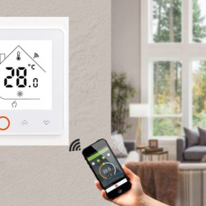 Smart θερμοστάτης αερίου BHT-002-GCLWDB, dual band WiFi, χωνευτός, λευκός 2 dual band WiFi