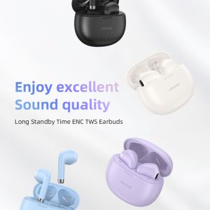 USAMS earphones με θήκη φόρτισης US-YO17, True Wireless, Φ13mm, μωβ 2 True Wireless