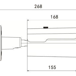 LONGSE IP κάμερα BMMBFG400WH, 2.8mm, 4MP, αδιάβροχη IP67, PoE 4 αδιάβροχη IP67