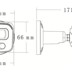 LONGSE IP κάμερα BMSAGC400WH, 2.8mm, 4MP, αδιάβροχη IP67, PoE 4 αδιάβροχη IP67