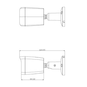 LONGSE IP κάμερα BMSCFG200, 2.8mm, 2MP, αδιάβροχη IP67, PoE 4 αδιάβροχη IP67
