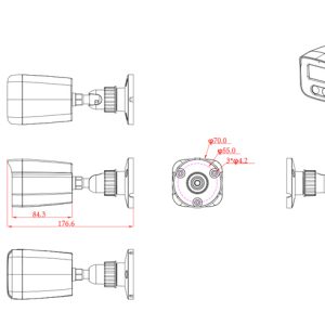 LONGSE υβριδική κάμερα BMSDTHC500FKEW, 2.8mm, 8MP, IP67, LED έως 25m 3 8MP