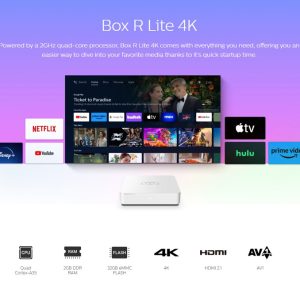 HOMATICS TV Box R Lite 4K, 2/32GB, WiFi, Google πιστοποίηση, Android 12 2 2/32GB