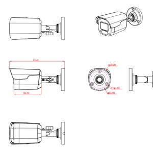 LONGSE υβριδική κάμερα BPSCTHC500FKEW, 2.8mm, 8MP, IP66, LED έως 25m 4 IP66