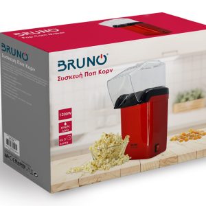 BRUNO συσκευή παρασκευής ποπ-κορν BRN-0085, 1200W, κόκκινη 3 κόκκινη