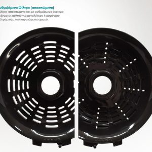 BRUNO ηλεκτρικός στίφτης BRN-0096, συνεχούς ροής, 600W, inox-μαύρο 4 inox-μαύρο