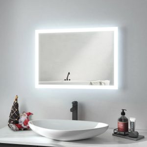 BRUNO καθρέφτης μπάνιου LED BRN-0099, ορθογώνιος, 24W, 60x80cm, IP67 2 ορθογώνιος