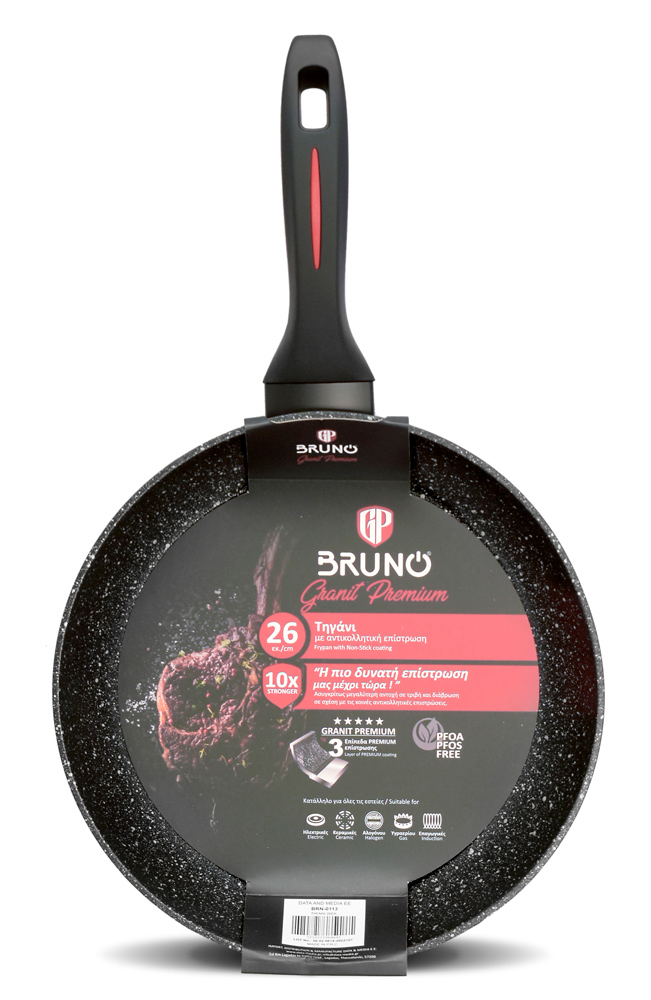 BRUNO τηγάνι Granit Premium BRN-0113 με αντικολλητική επίστρωση BRUNO τηγάνι Granit Premium BRN-0113 με αντικολλητική επίστρωση