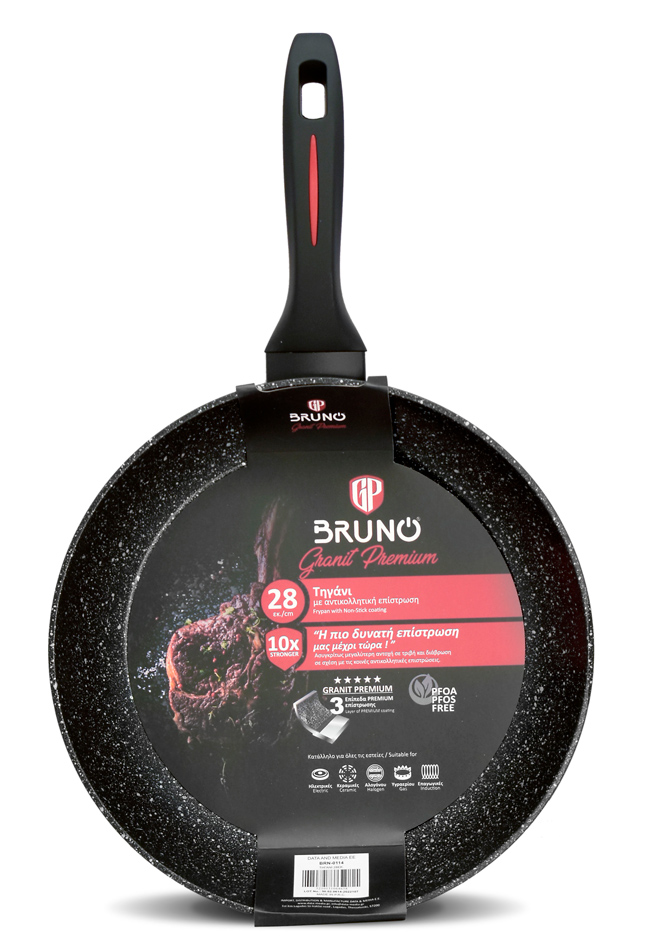 BRUNO τηγάνι Granit Premium BRN-0114 με αντικολλητική επίστρωση BRUNO τηγάνι Granit Premium BRN-0114 με αντικολλητική επίστρωση