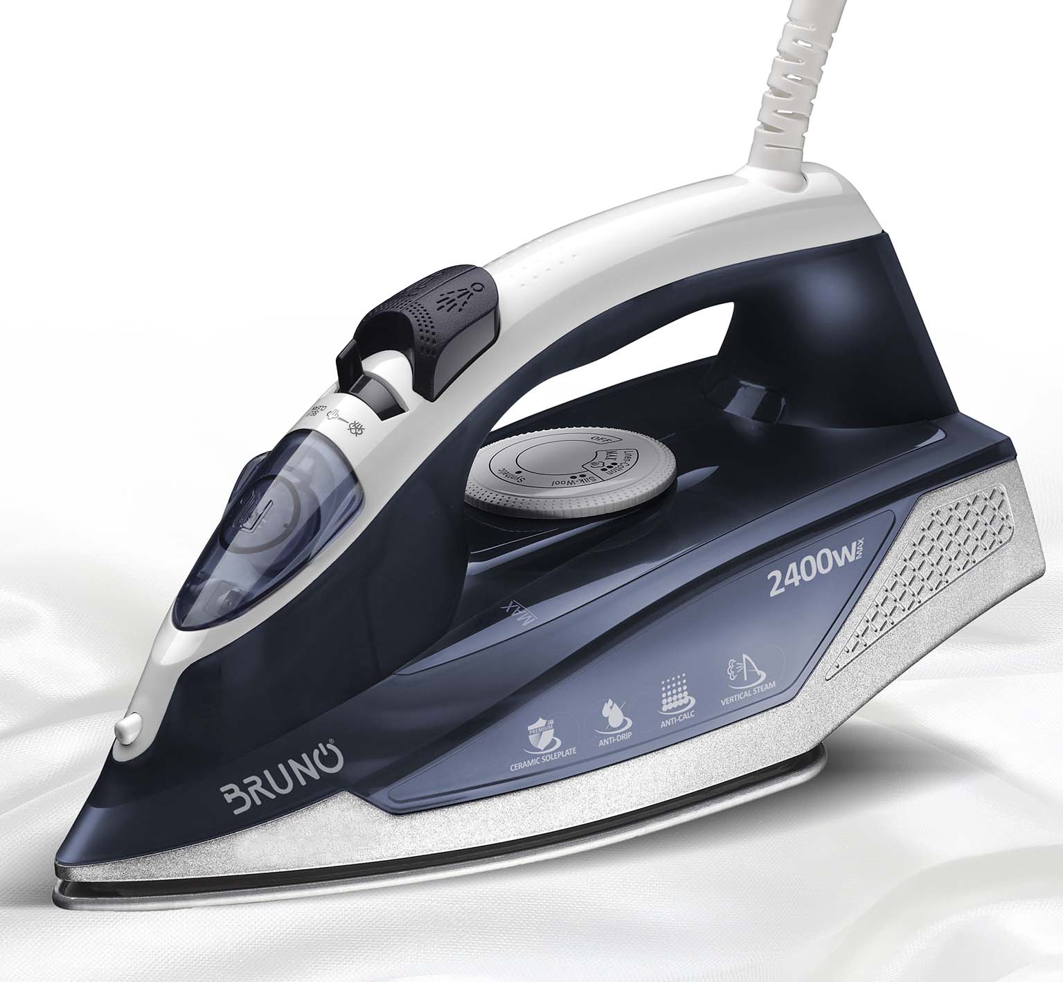 BRUNO σίδερο ατμού Excellent Slide BRN-0145 με κεραμική πλάκα BRUNO σίδερο ατμού Excellent Slide BRN-0145 με κεραμική πλάκα