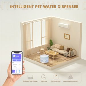 BRUNO smart ποτίστρα για κατοικίδια BRN-0150 αυτόματη, WiFi, 2.5L, λευκή 3 2.5L