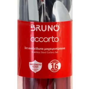 BRUNO σετ μαχαιροπίρουνα ανοξείδωτα Accorto, κόκκινο, 16τμχ 4 BRN 0159 3