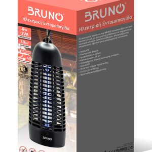 BRUNO ηλεκτρική εντομοπαγίδα BRN-0185 με UV λυχνία, 6W, μαύρη 4 BRN 0185 3