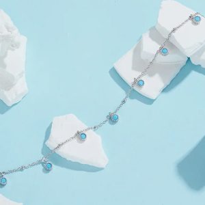 ασημί/τιρκουάζ