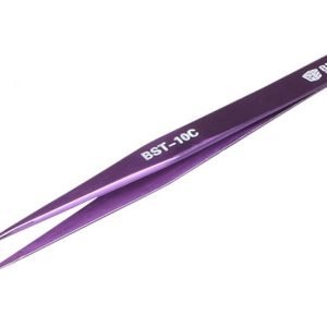 BEST Τσιμπίδα BST-10C, Stainless Steel, ESD, Ίσια