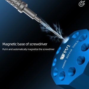 BEST βάση κατσαβιδιών BST-10S, 10 θέσεων, περιστρεφόμενη, μπλε 4 μπλε