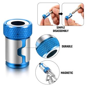 BEST μαγνητικός αντάπτορας BST-1111 για μύτες HEX 1/4", μπλε 2 μπλε