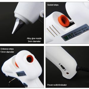 BEST Πιστόλι θερμικής σιλικόνης BST-B-F, 40W, λευκό 3 λευκό