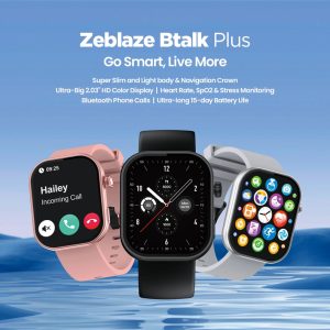 ZEBLAZE smartwatch Btalk Plus, heart rate, 2.03" IPS, IP68, μαύρο 2 heart rate