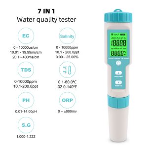 NOYAFA tester ποιότητας νερού C-600, TDS/EC/PH/SALT/S.G/ORP/0-60 °C 3 C 600 2